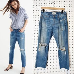 Madewell | The Slim Boyjean: Raw-Hem Edition Sz. 26